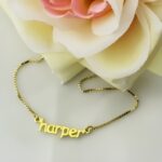 Carry Your Heart Close – Mini Name Necklace in 18K Gold Plating – A Cherished Keepsake for Everyday Elegance - Image 3