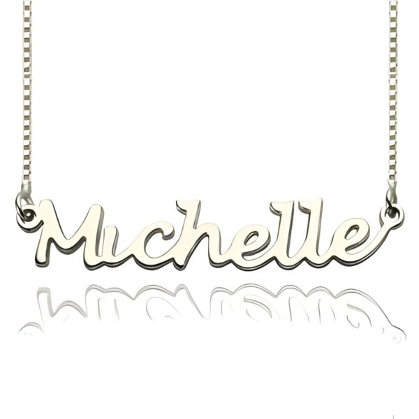 handwriting name necklace sterling silver – Handwriting name necklace in sterling silver