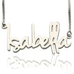 Personalized name necklace for her in sterling silver
