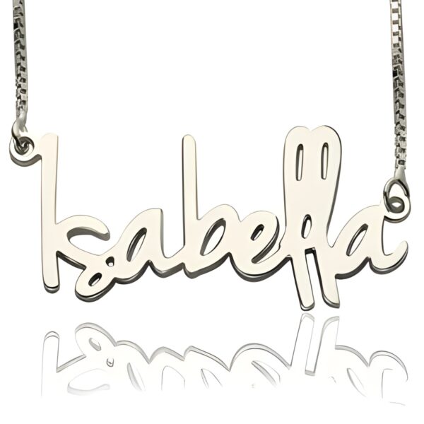 Personalized name necklace for her in sterling silver