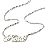 Carry Your Story Close – Sterling Silver Nameplate Necklace – A Cherished Keepsake for Her - Image 2