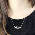 Carry Your Story Close – Sterling Silver Nameplate Necklace – A Cherished Keepsake for Her - Image 3