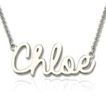 Personalized name necklace gift in sterling silver