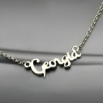 Embrace Your Name’s Elegance – Delicate Sterling Silver Script Necklace – A Treasure for Her - Image 3