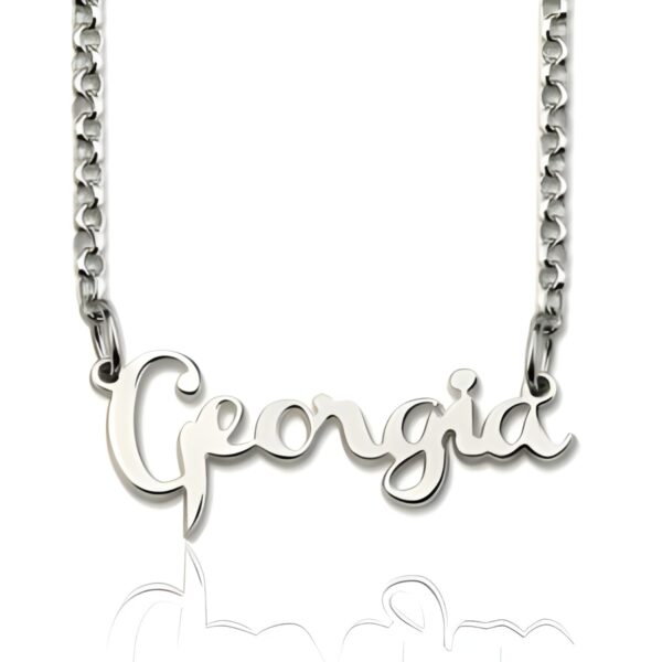 Personalized sterling silver name necklace for her