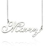 Personalized name necklace for her in sterling silver