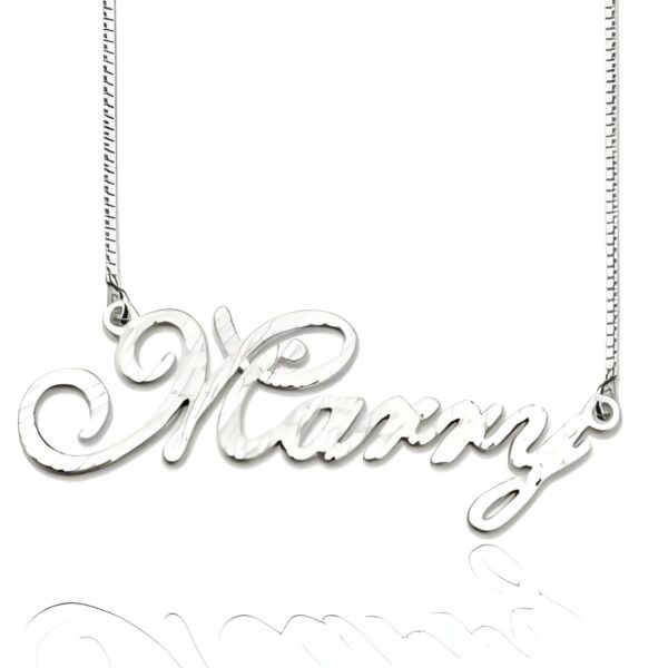 Personalized name necklace for her in sterling silver