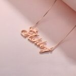 Wear Your Crown of Love – Custom Name Necklace in Rose Gold – A Cherished Treasure for Her - Image 2