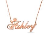 custom name necklace rose gold – Custom name necklace in rose gold