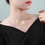 Embrace Your Heritage – Custom Hebrew Name Necklace in Sterling Silver – A Timeless Treasure for Her - Image 4