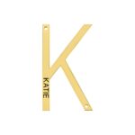 Whisper Your Story – Sideways Initial Necklace in Rose Gold – A Timeless Treasure for Her - Image 3