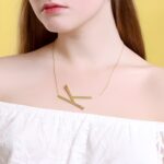 Whisper Your Story – Sideways Initial Necklace in Rose Gold – A Timeless Treasure for Her - Image 8