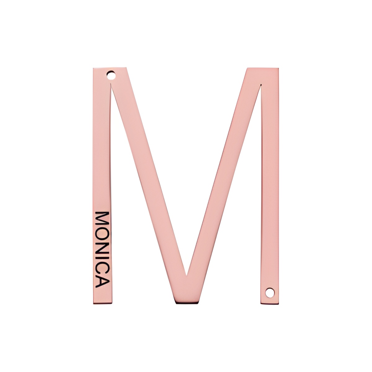 sideways initial necklace rose gold – Sideways initial necklace in rose gold