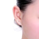 Whisper Your Story – Custom Name Stud Earrings in Sterling Silver – For Her to Treasure Every Day - Image 4