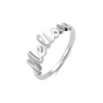 Sterling silver name ring carrying your story close