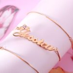 Wear Your Royal Story – Crown Name Necklace with Birthstone – A Cherished Treasure for Her - Image 2