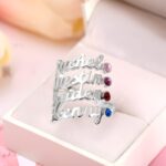 Celebrate Your Loved Ones – Birthstone Name Ring for Cherished Connections - Image 5