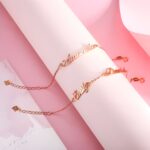 Carry Your Loved Ones Close – Rose Gold Name Bracelet for Cherished Family Moments - Image 3
