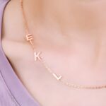 Embrace Your Story – Sideways Initial Necklace – A Cherished Keepsake for Every Moment - Image 6