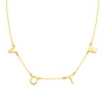 Custom initial necklace for her, a timeless treasure