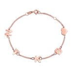 rose gold name bracelet showcasing personal stories