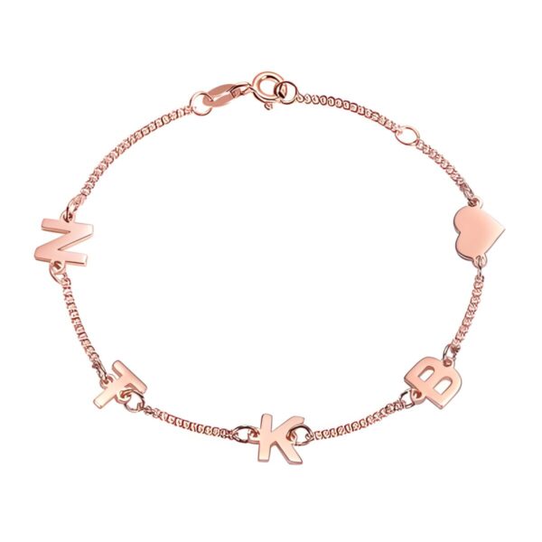 rose gold name bracelet showcasing personal stories