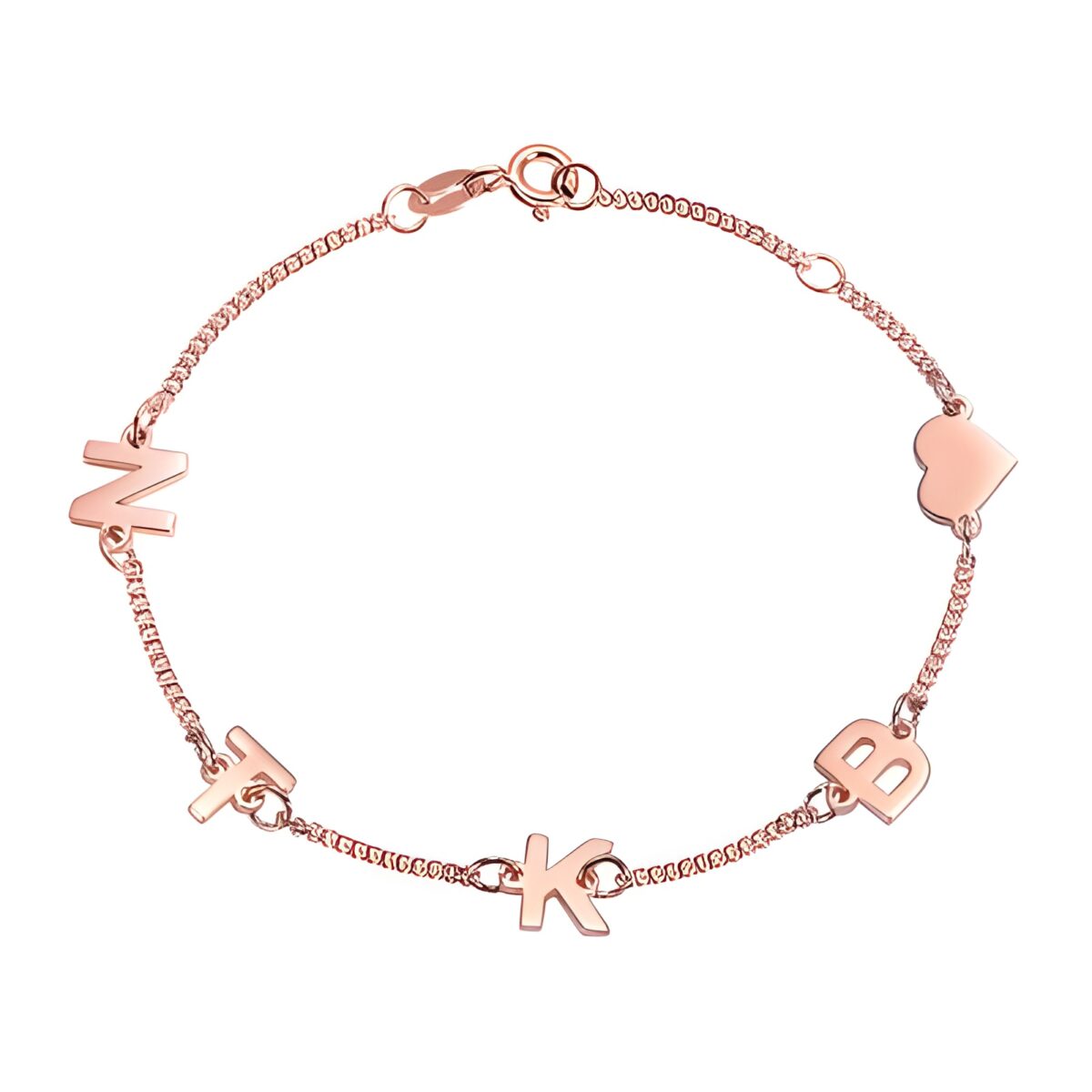 rose gold name bracelet showcasing personal stories