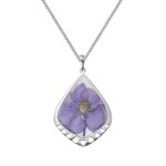 birth flower drop necklace capturing unique blooms