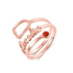 Honor Their Healing Touch – Sterling Silver Stethoscope Ring with Birthstone – For Medical Heroes and Caregivers - Image 3