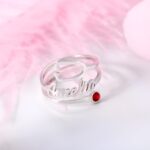 Honor Their Healing Touch – Sterling Silver Stethoscope Ring with Birthstone – For Medical Heroes and Caregivers - Image 4