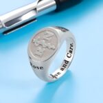 Honor the Healing Journey – Sterling Silver Medical Symbol Signet Ring – For Caregivers and Graduates - Image 2