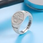 Honor the Healing Journey – Sterling Silver Medical Symbol Signet Ring – For Caregivers and Graduates - Image 3