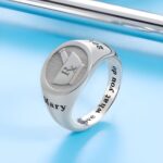 Honor the Healing Journey – Sterling Silver Medical Symbol Signet Ring – For Caregivers and Graduates - Image 5