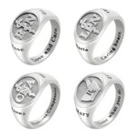 Sterling Silver Medical Symbol Signet Ring for caregivers