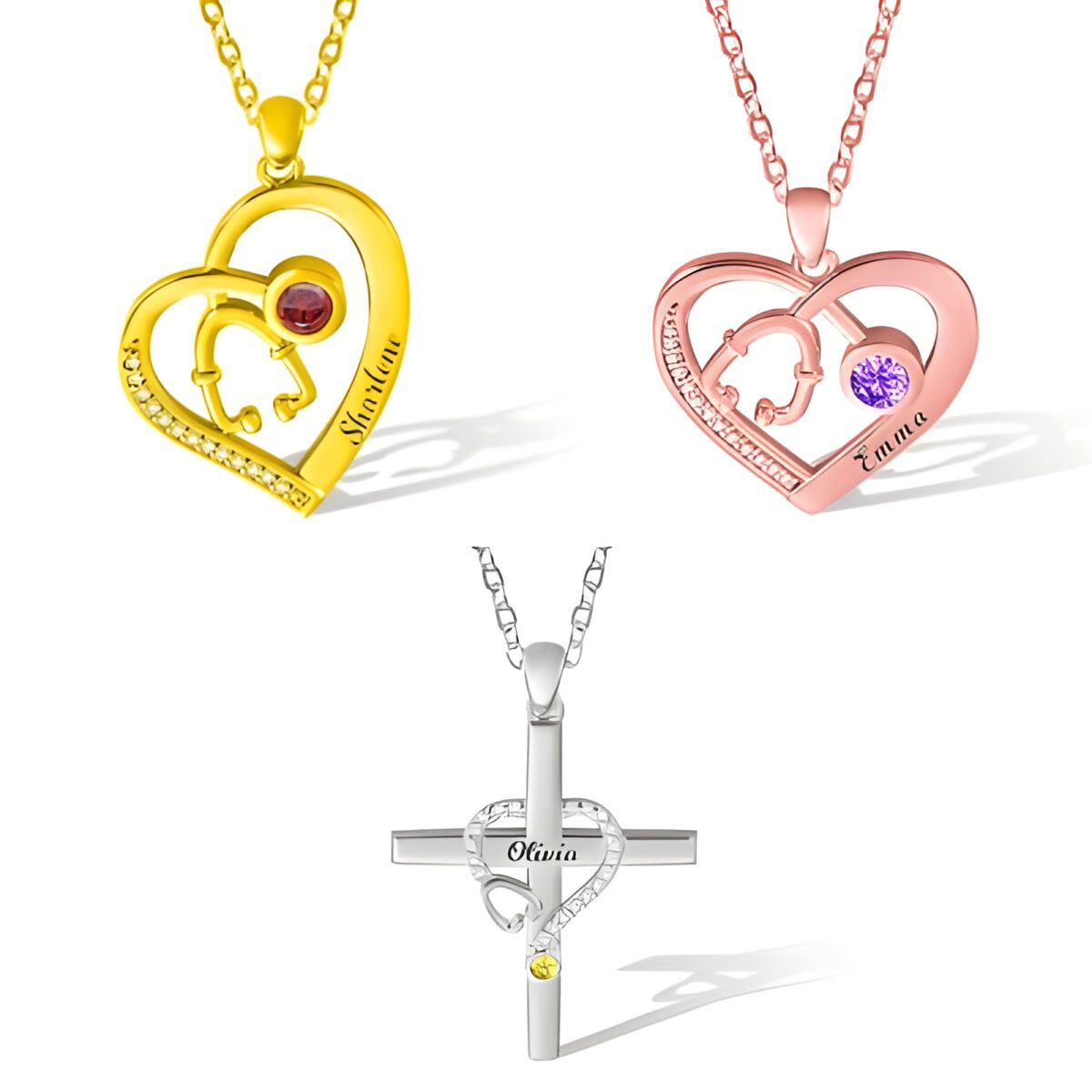 Customized stethoscope necklace for nurses