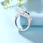 Embrace Your Love Story – Birthstone Arch Ring – For Couples United by Heart - Image 4