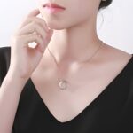 Embrace Infinity – Two-Tone Birthstone Mobius Necklace – For Cherished Bonds and Eternal Love - Image 4