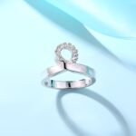 Embrace Infinite Love – Engraved Mobius Birthstone Ring – A Timeless Treasure for Her - Image 4