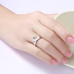 Embrace Infinite Love – Engraved Mobius Birthstone Ring – A Timeless Treasure for Her - Image 5