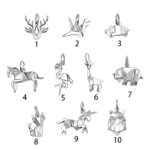 Carry Your Spirit Animal – Origami-Inspired Sterling Silver Necklace – For Animal Lovers and Dreamers - Image 2