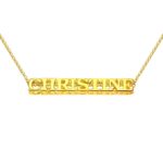 Carry Your Story Close – Elegant Cubic Bar Name Necklace – A Timeless Treasure for You or Someone Special - Image 4
