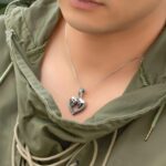 Embrace Eternal Connection – Birthstone Skull Heart Necklace – For Cherished Souls United - Image 5
