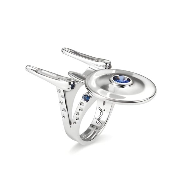 Birthstone starship ring for Star Trek admirers
