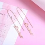 Embrace Your Identity – Vertical Name Drop Earrings – A Timeless Treasure for Her - Image 4