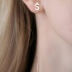 Carry Your Story – Elegant Letter Threader Earrings – A Cherished Gift for Every Special Moment - Image 6