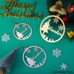Celebrate the Season's Magic – Custom Name Hoop Earrings – For Cherished Holiday Moments - Image 4