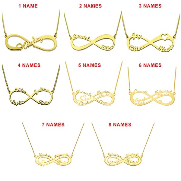 Infinity Name Necklace for Loved Ones