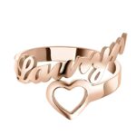 Carry Your Heart Close – Custom Name Ring in Sterling Silver – A Tender Keepsake for Loved Ones - Image 3
