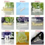 Custom Old English name anklet in sterling silver