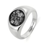 Personalized sterling silver ring celebrating your journey